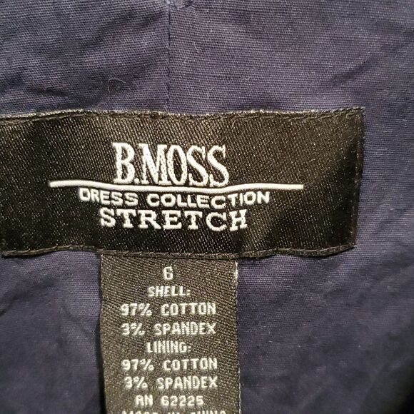 B.Moss dress collection navy blue dress - Picture 5 of 7